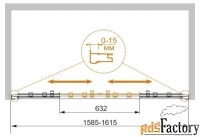 душевая дверь в проем cezares pratico-bf-2-190-c-cr