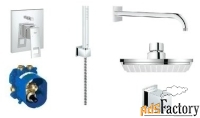 верхний душ встраиваемый grohe eurocube 11765700 хром