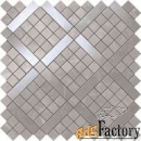 atlas concorde marvel grey fleury diagonal mosaic керамическая плитка 