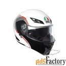 мотошлем agv compact st vermont white/black/red m