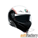 мотошлем agv compact st detroit white/black xs