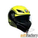 мотошлем agv compact st detroit yellow fluo/black xs