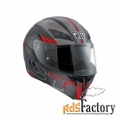 мотошлем agv compact st seattle matt black/silver/red s