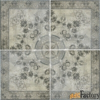 панно porcelanite dos serie 5018 +14501 roseton perla-gris-acero 50х50