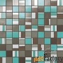 9dmt мозаика dwell collection turquoise mosaico mix 30x30