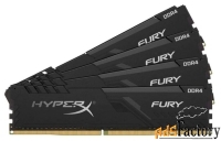 оперативная память 16 гб 4 шт. hyperx fury hx434c16fb3k4/64