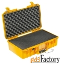 pelican 1525air,wl/wf,yellow,peli защитный кейс peli air с поропластом