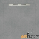 душевые поддоны aquanit arc grey slope line 90x90