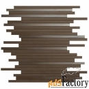 плитка atlas concorde dwell brown leather mosaico l 9dlb 30,5x26