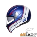 шлем agv compact boston blue/white/red l