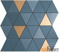 mek blue mosaico diamond gold wall (9mdu) 30.5x30.5