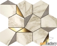 мозаика atlas concorde edge 9ehg marvel gold hex gris-calacatta 25,1x2