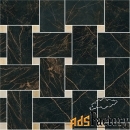 мозаика versace marble mosaico intreccio nero oro 29.1x29.1