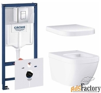 унитаз с инсталляцией подвесной grohe euro ceramic 39197000