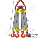 четырехветвевой круглопрядный строп кантаплюс к4кск-16,0/4,0м