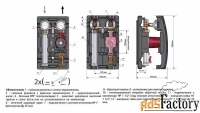 насосная группа uk с насосом grundfos alpha 2 l 25-60, без смесителя 1