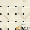 мозаика versace marble mosaico intreccio bianco nero 29.1x29.1