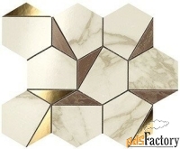 atlas concorde marvel edge gold hex brown-calacatta 25.1x29 керамическ