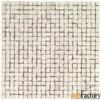 marvel clauzetto white tumbled mosaic (9stl) 30x30 керамическая плитка