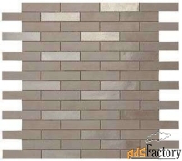 мозаика atlas concorde (италия) dwell wall greige mosaico brick 9dbr 3