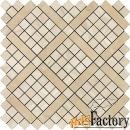 мозаика 9mva marvel travertino alabastrino diagonal mosaic 30.5x30.5