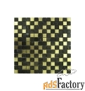 каменная мозаика fk marble luxury mosaic gold leaf 30,5х30,5 (м2)