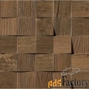 плитка atlas concorde axi dark oak mosaico 3d amv9 35x35