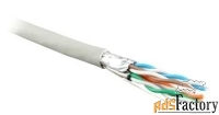 кабель витая пара ftp 6 кат. 4 пары hyperline uftp4-c6-s23-in-lszh-gy-