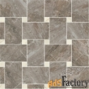 мозаика versace marble mosaico intreccio grigio bianco 29.1x29.1