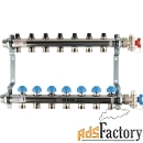 rehau распределительный коллектор hkv на 7 контуров (нерж .сталь) 1218