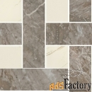 мозаика versace marble mosaico chesterfield grigio bianco 29.1x29.1