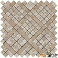 marvel travertino silver diagonal mosaic (9mvb) 30,5x30,5 керамическая