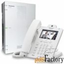 ip-атс panasonic kx-hts824ru (базовый блок 4 lcot, 8 slc, 6 sip trunk,