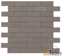 мозаика atlas concorde (италия) arty charcoal minibrick 9ash 305x305 м