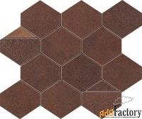 atlas concorde blaze corten mosaico nest керамическая плитка (29,4 x 2