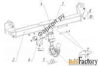 фаркоп bosal vfm для bmw x3 (f25) 2010-2017