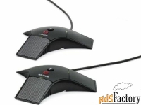 микрофон для конференций polycom 2200-40040-001 комплект из 2 шт, expa