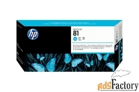 печатающая головка голубой hp inc. 81, c4951a