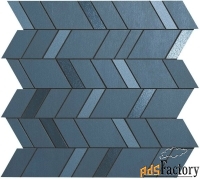 atlas concorde mek blue mosaico chevron wall 30.5x30.5 см настенная пл