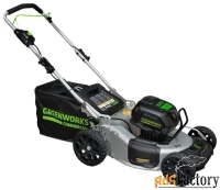 газонокосилка greenworks 2502007 82v 53cm gd82lm53 digipro