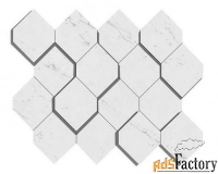 мозаика atlas concorde marvel stone carrara pure mosaico esagono 3d 28