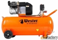 компрессор масляный wester w 100-220 olc, 100 л, 2.2 квт