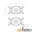 российская лепнина rodecor артикул узел ар-деко эрте ф2 66419ar