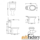 подстолье asb-woodline салерно 65 9695 под умывальник классик 65