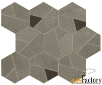 керамогранит atlas concorde boost pro taupe mosaico hex coffee 25x28.5