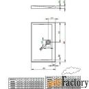 душевой поддон radaway argos d, 80x100, 4ad810-01