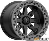 msa m31 lok2 satin black matte gray ring, r15x7, 4x137 диск колесный с