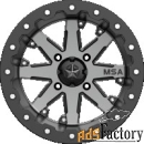 msa m21 lok charcoal tint, r15x7, 4x137 диск колесный с бедлоком для к