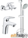 душевой комплект grohe eurostyle new 124416