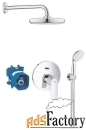 верхний душ встраиваемый grohe eurosmart cosmopolitan 25183001 хром